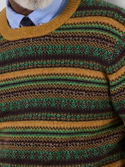 Joe Browns Yellow Fantastic Fairisle Crew Neck Jumper - Image 2 of 5