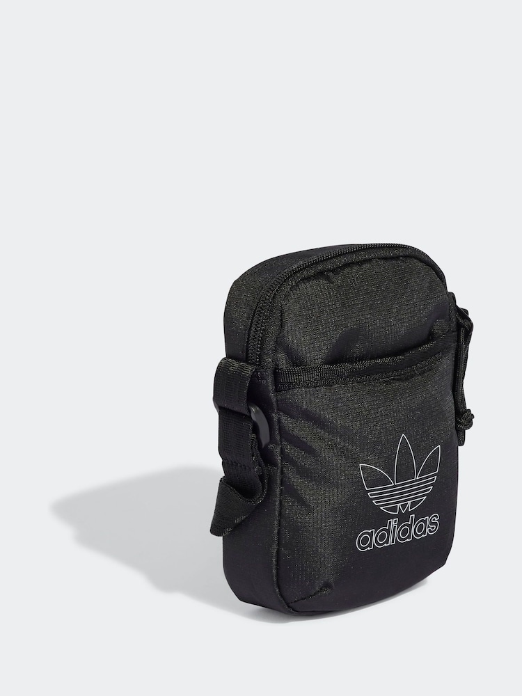 adidas Originals Black Adicolour Classic Festival Crossbody Bag - Image 1 of 5