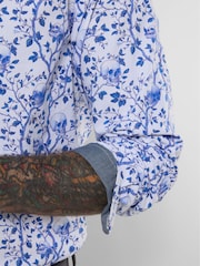 Joe Browns Blue Sensational Skull Smart Shirt - Image 2 of 5
