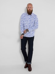 Joe Browns Blue Sensational Skull Smart Shirt - Image 3 of 5