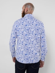 Joe Browns Blue Sensational Skull Smart Shirt - Image 4 of 5
