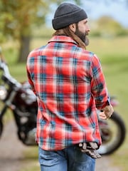 Joe Browns Red Wayfarer Waffle Check Shirt - Image 2 of 8