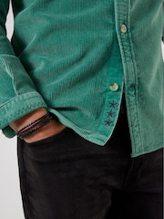 Joe Browns Green Lava Washed Cord Shirt - Image 2 of 6