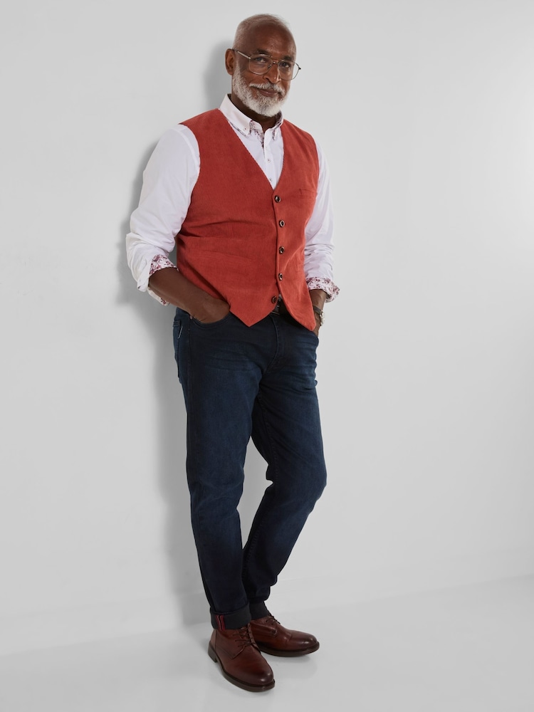 Joe Browns Orange Claymore Cord Waistcoat - Image 2 of 8 Joe Browns Orange Claymore Cord Waistcoat - Image 2 of 8