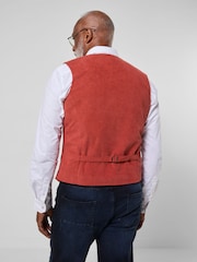 Joe Browns Orange Claymore Cord Waistcoat - Image 3 of 8