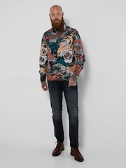 Joe Browns Blue Dragon V Tiger Print Shirt - Image 5 of 7