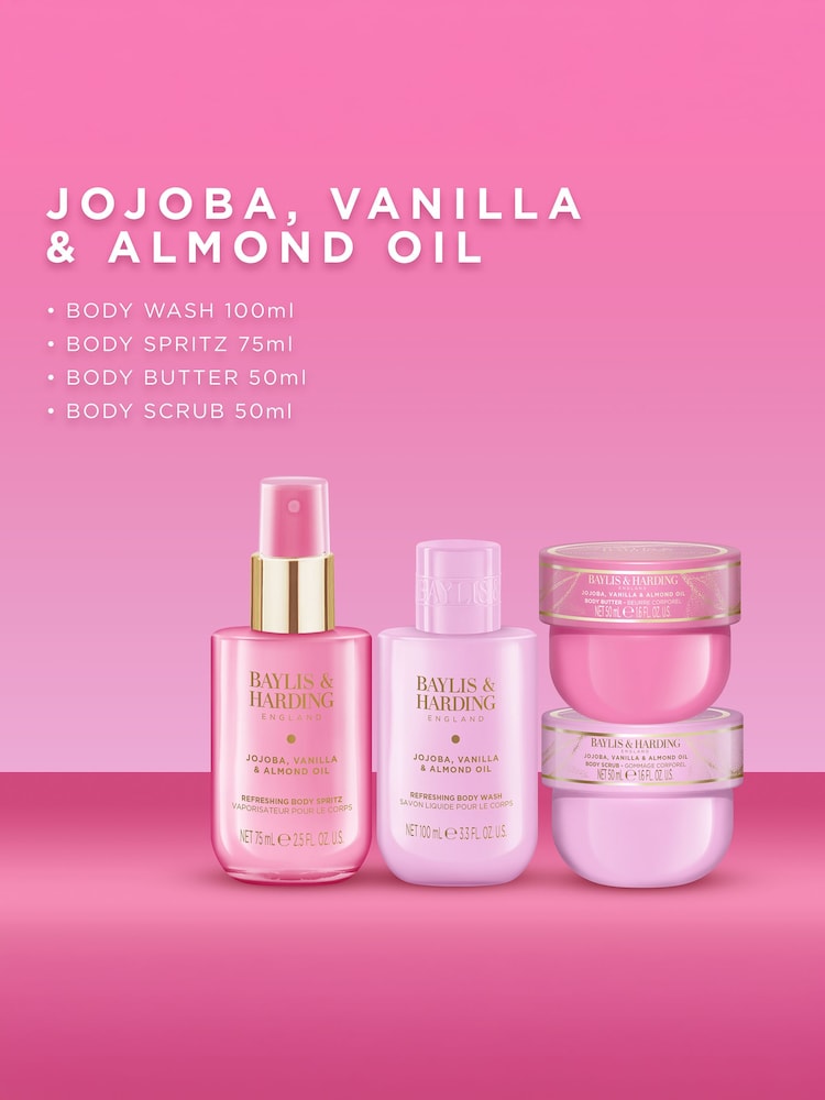 Baylis & Harding Jojoba, Vanilla & Almond Oil Luxury Travel Wash Bag Gift Set - Image 2 of 5 Baylis & Harding Jojoba, Vanilla & Almond Oil Luxury Travel Wash Bag Gift Set - Image 2 of 5