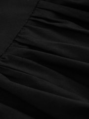 Black 100% Cotton Bubble Hem Mini Skirt - Image 6 of 6