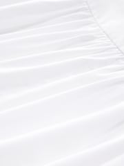 Blanc - 100#Mini Jupes avec ourlet à bulles en coton - Image 6 of 6