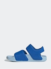 adidas navy blue Adilette Kids Sandals - Image 2 of 9