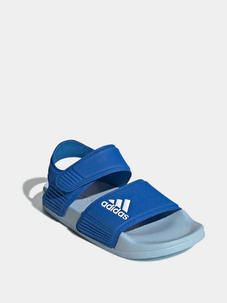 Buy adidas Navy Blue Adilette Kids Sandals from Next USA display picture 1