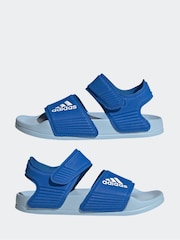 adidas navy blue Adilette Kids Sandals - Image 5 of 9