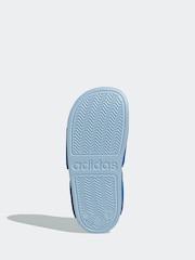 adidas navy blue Adilette Kids Sandals - Image 6 of 9
