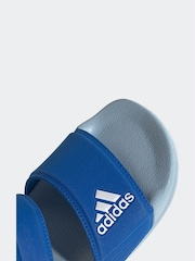 adidas navy blue Adilette Kids Sandals - Image 8 of 9