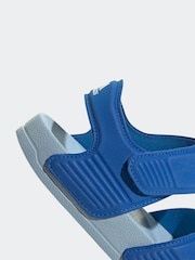 adidas navy blue Adilette Kids Sandals - Image 9 of 9