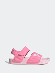adidas light pink Adilette Kids Sandals - Image 1 of 9