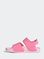 adidas light pink Adilette Kids Sandals - Image 2 of 9
