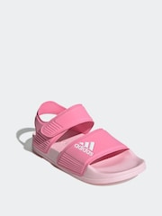 adidas light pink Adilette Kids Sandals - Image 3 of 9