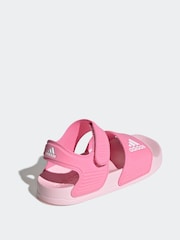 adidas light pink Adilette Kids Sandals - Image 4 of 9
