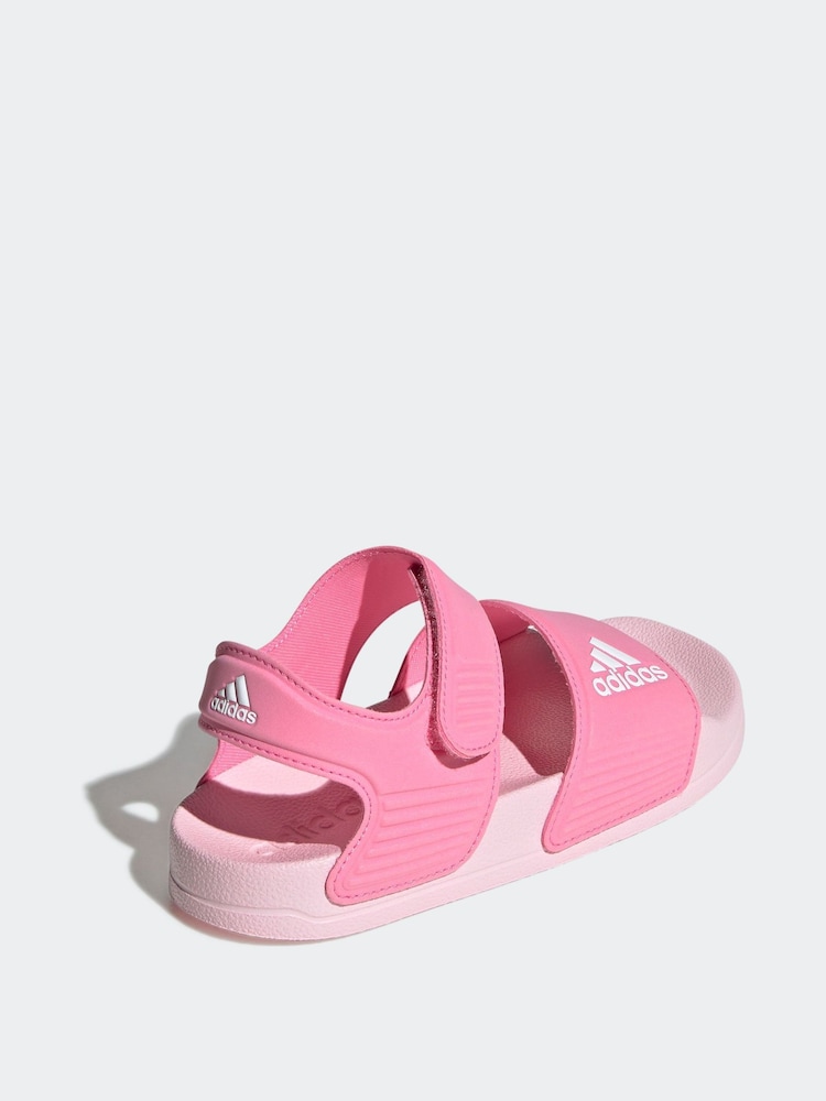 adidas light pink Adilette Kids Sandals - Image 4 of 9