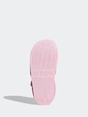 adidas light pink Adilette Kids Sandals - Image 6 of 9