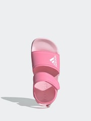 adidas light pink Adilette Kids Sandals - Image 7 of 9