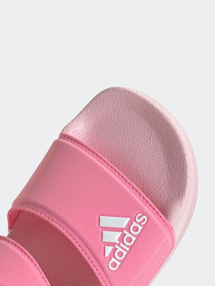 adidas light pink Adilette Kids Sandals - Image 8 of 9
