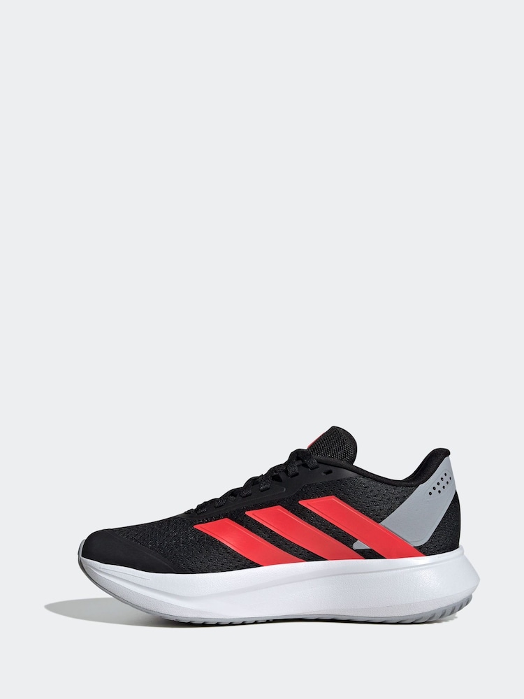 adidas Black/Red Duramo Juniors Running Shoes - Image 2 of 9