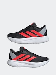 adidas Black/Red Duramo Juniors Running Shoes - Image 7 of 9