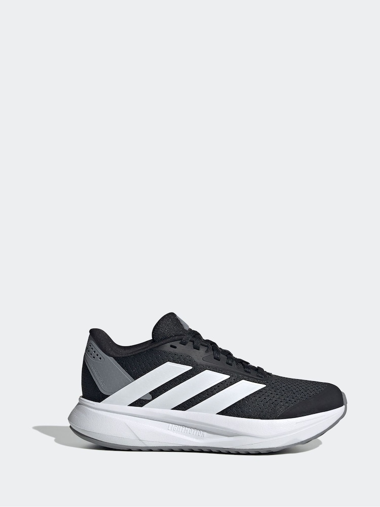 adidas Black/White Duramo SL Lace Running Junior Trainers - Image 1 of 9 adidas Black/White Duramo SL Lace Running Junior Trainers - Image 1 of 9