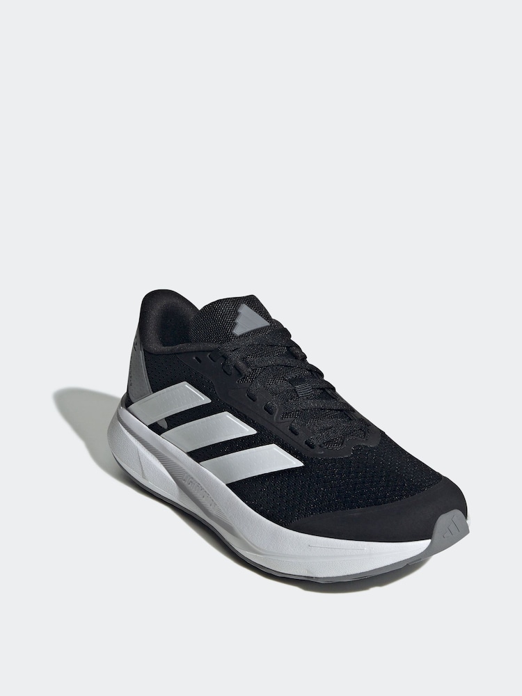 adidas Black/White Duramo Juniors Running Shoes - Image 3 of 9
