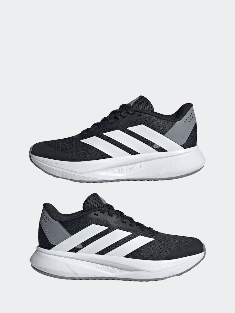 adidas Black/White Duramo Juniors Running Shoes - Image 5 of 9