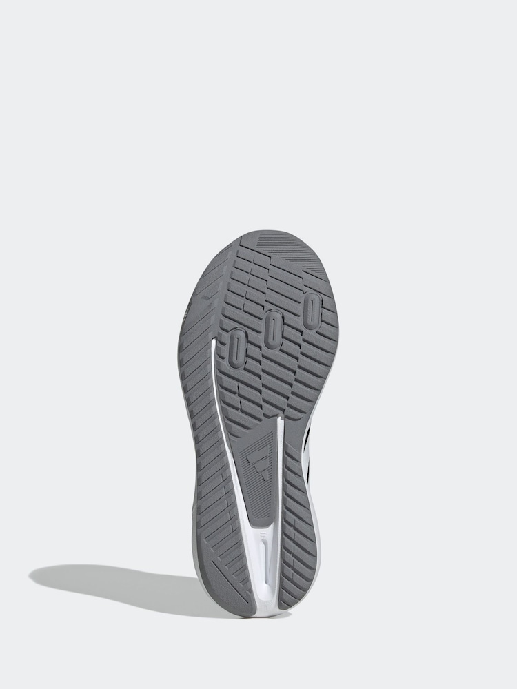 adidas Black/White Duramo Juniors Running Shoes - Image 7 of 9