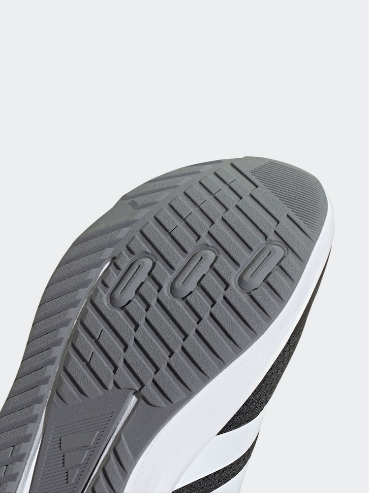 adidas Black/White Duramo Juniors Running Shoes - Image 9 of 9