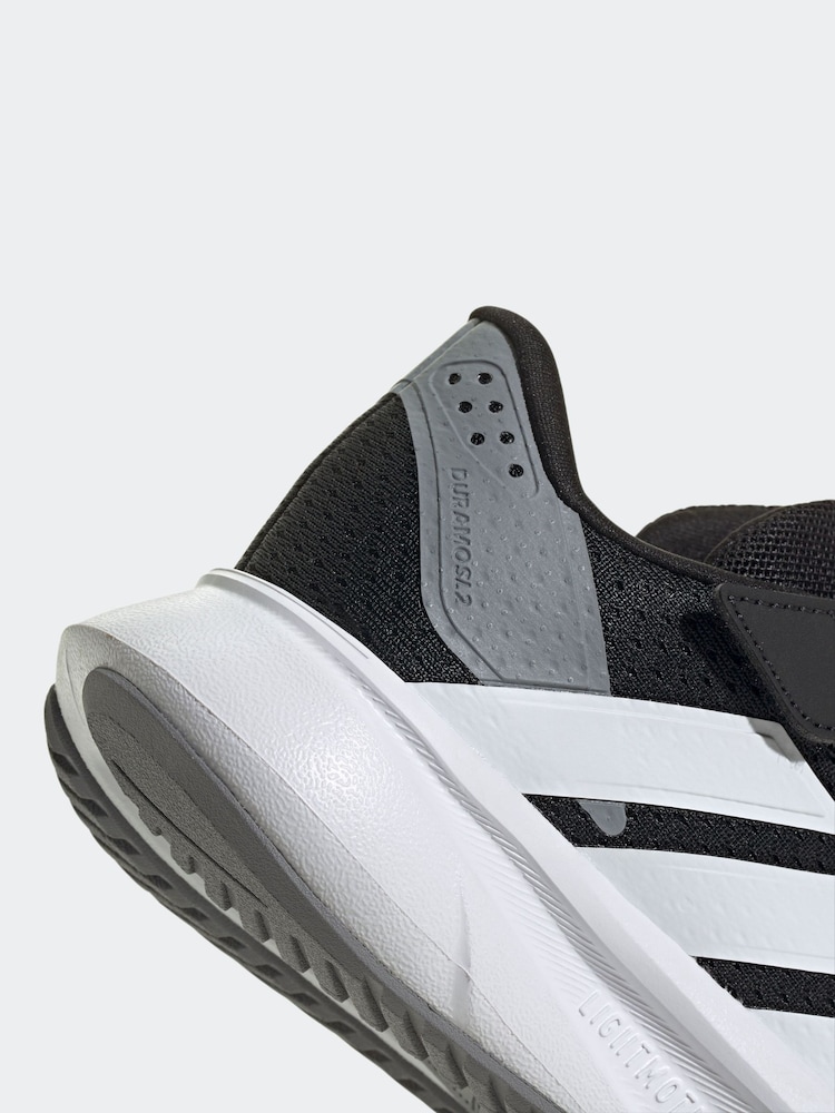adidas Black/White Duramo Running Shoes - Image 8 of 9
