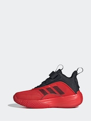 adidas red/black Own the Game 3.0 Trainers - Image 2 of 8