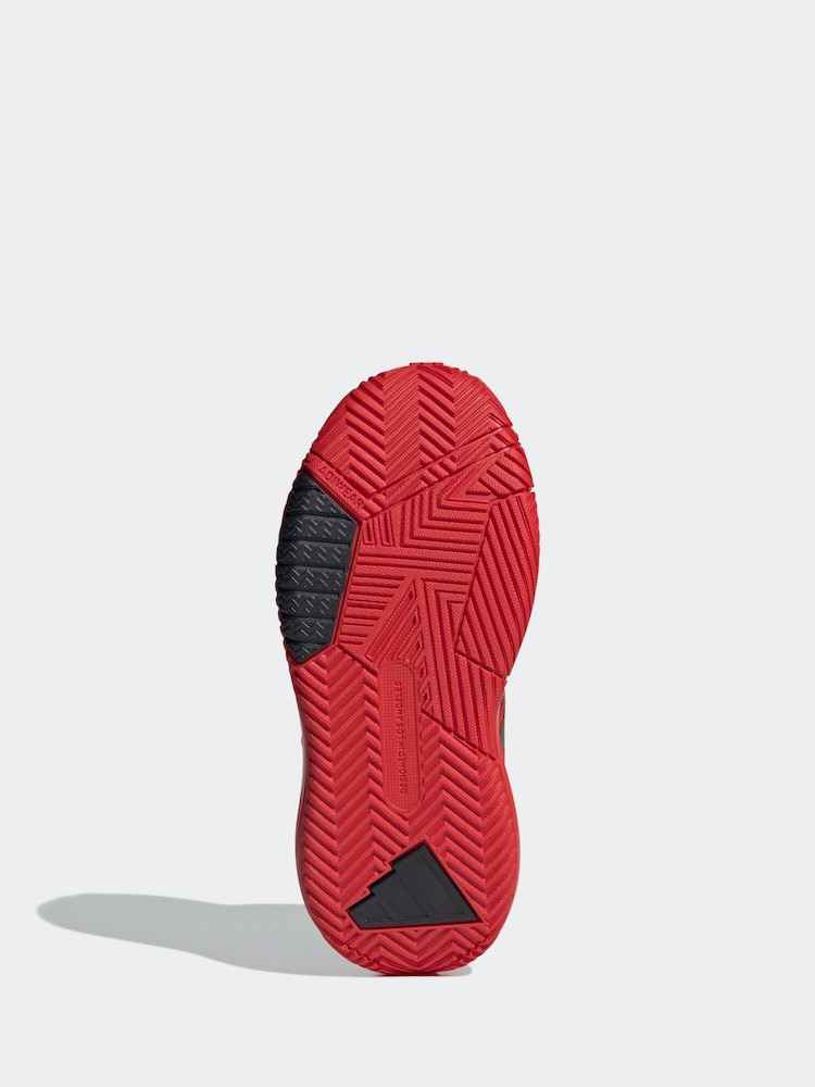 adidas red/black Own the Game 3.0 Trainers - Image 5 of 8