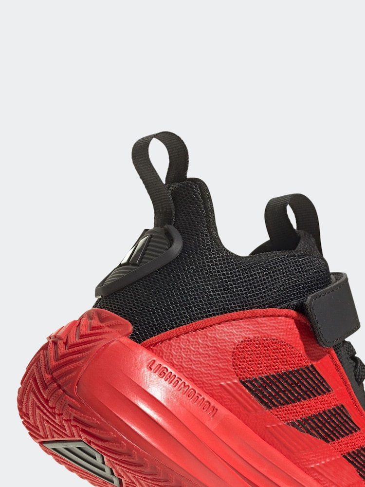 adidas red/black Own the Game 3.0 Trainers - Image 7 of 8