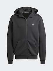 Svart - adidas Designad för träning Full-Zip Track Huvtröja - Bild 7 av 7