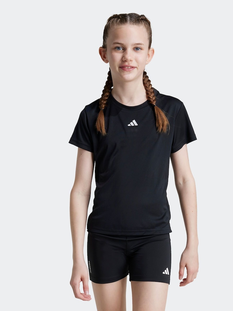 adidas Black Regular Fit Train Essentials Logo Training T-Shirt - Image 1 of 6