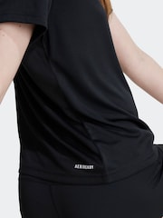 adidas Black Regular Fit Train Essentials Logo Training T-Shirt - Image 5 of 6