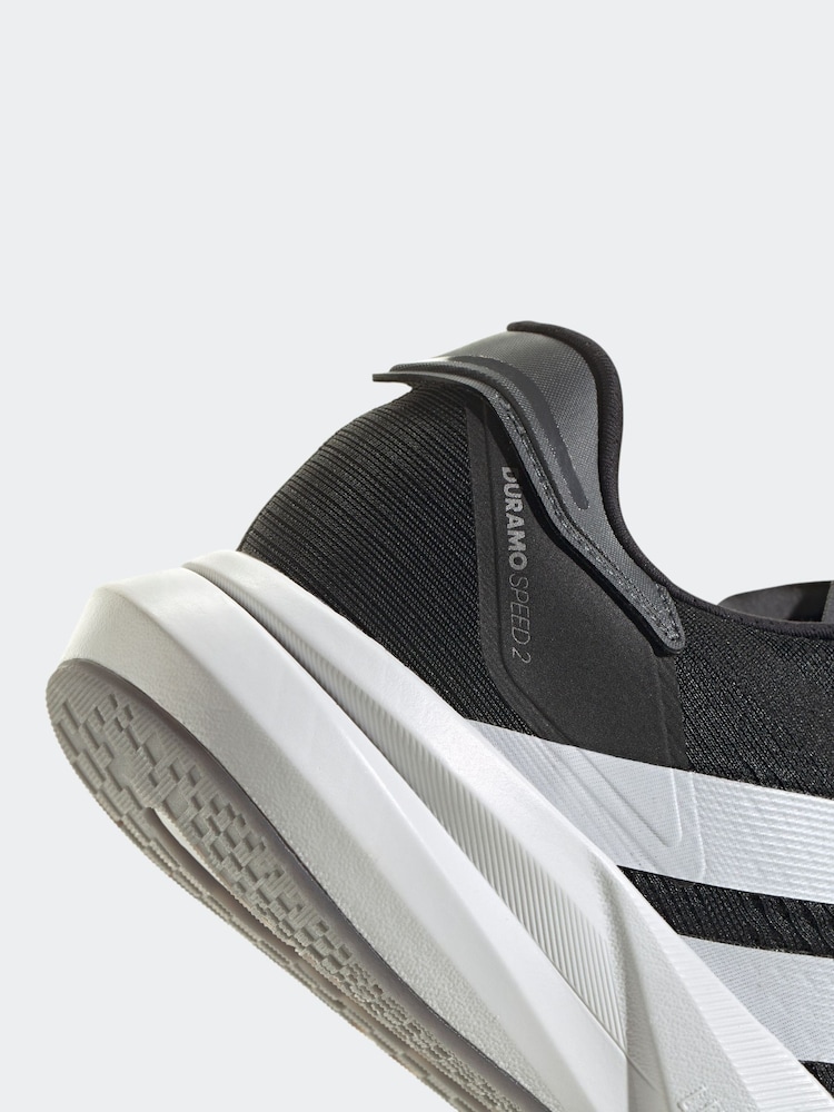 adidas Black Duramo Speed 2 Running Shoes - Image 10 of 10