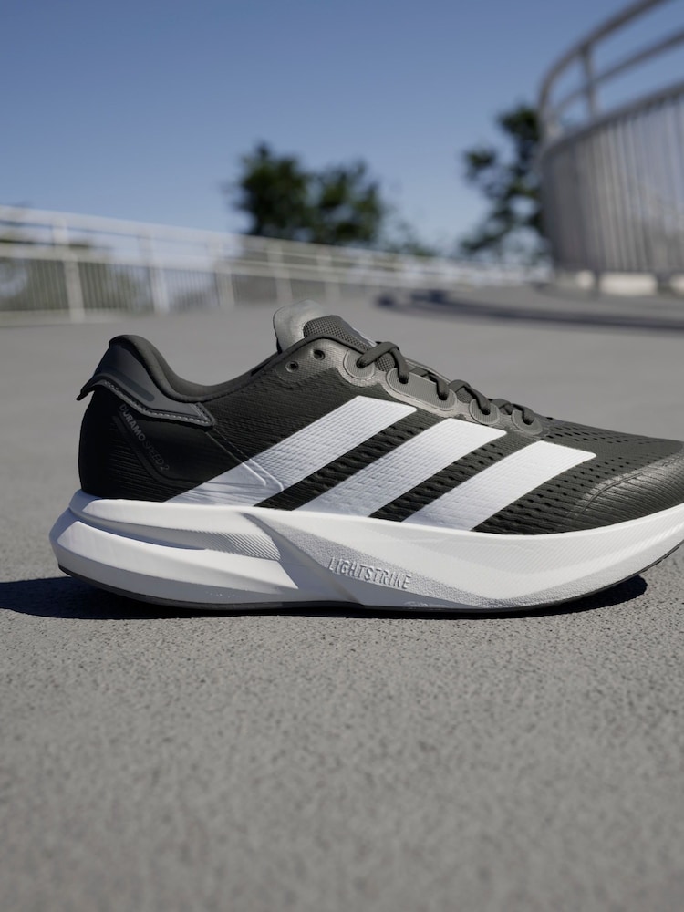 adidas Black Duramo Speed 2 Running Trainers - Image 2 of 17 adidas Black Duramo Speed 2 Running Trainers - Image 2 of 17