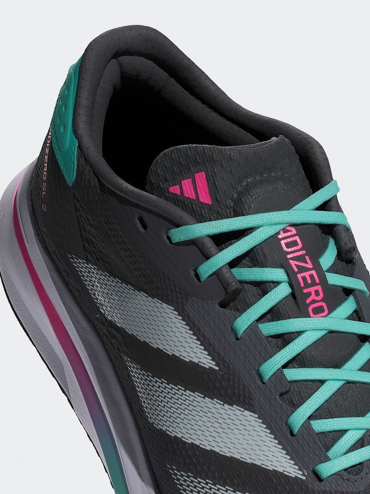 adidas gazelle silver green womens Mens Supernova Rise 2 Trainers Black main image 0