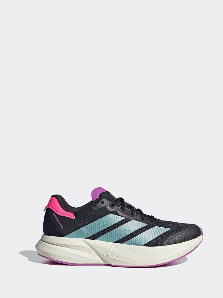 adidas Black Duramo Speed 2 Trainers - Image 1 of 8