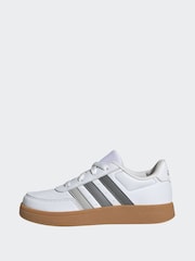 adidas Brown/White Breaknet 2.0 K Trainers - Image 2 of 9