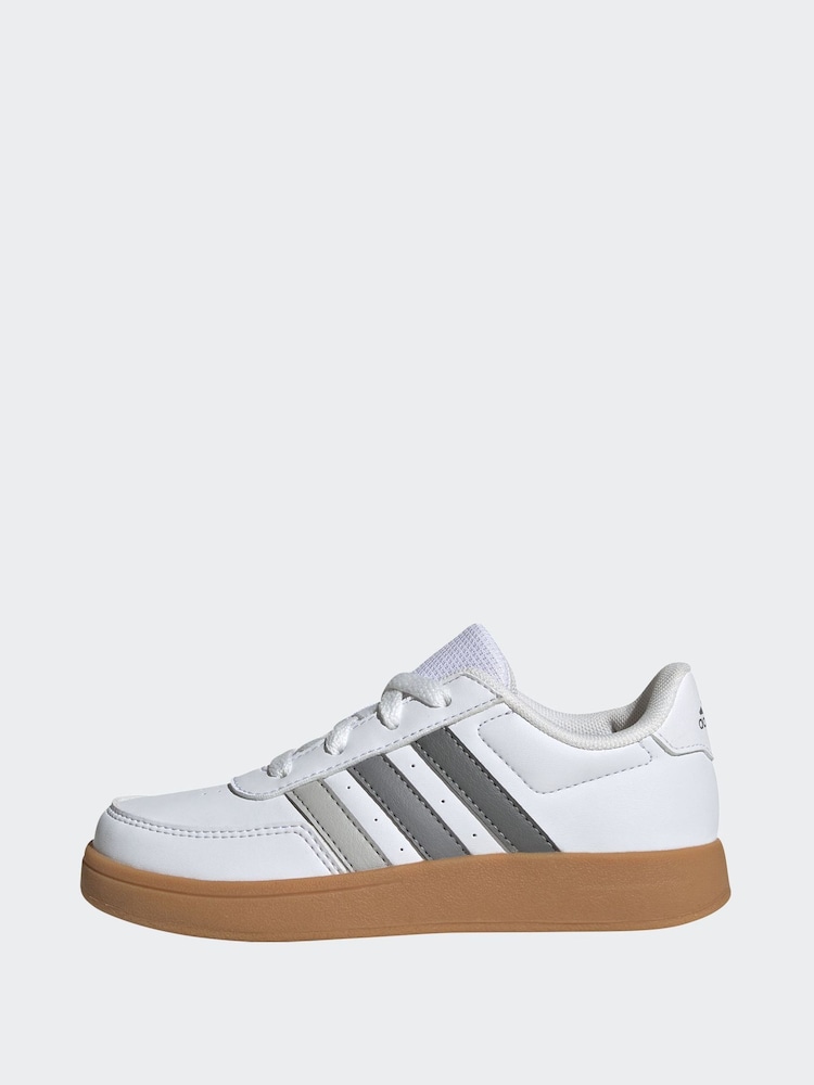 adidas Brown/White Breaknet 2.0 K Trainers - Image 2 of 9