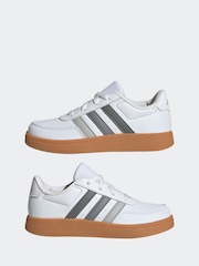 adidas Brown/White Breaknet 2.0 K Trainers - Image 5 of 9