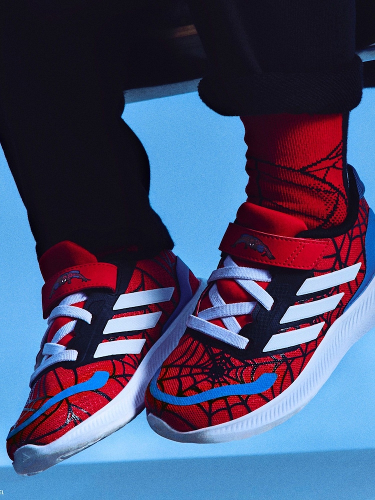 adidas Red Runfalcon Spider-Man Running Shoes - Image 3 of 13