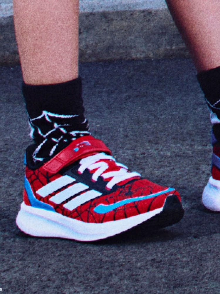 adidas Red Runfalcon Spider-Man Running Shoes - Image 5 of 13